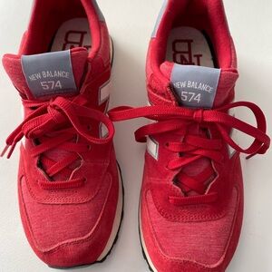 New Balance 574 Red Sneakers